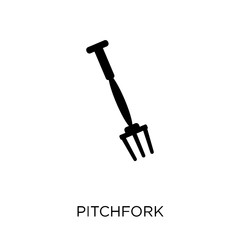 Pitchfork icon. Pitchfork symbol design from Agriculture, Farming and Gardening collection.
