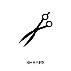 Fototapeta premium Shears icon. Shears symbol design from Agriculture, Farming and Gardening collection.