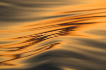 Golden sunset reflected on a river