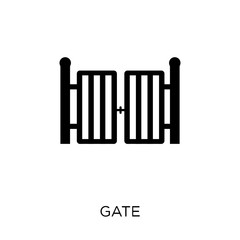 Gate icon. Gate symbol design from Architecture collection.