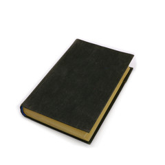 old hardcover book, isolated