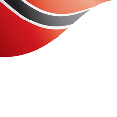 trinidad and tobago flag, vector illustration on a white background