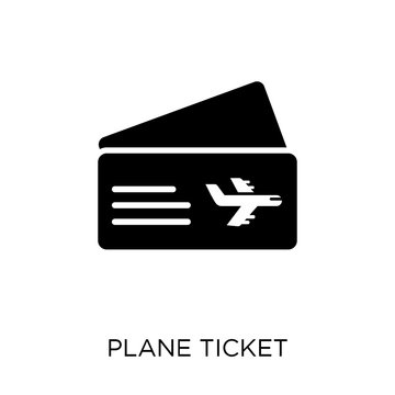 Plane ticket icon. Plane ticket symbol design from Travel collection.