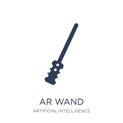 Ar wand icon. Trendy flat vector Ar wand icon on white backgroun
