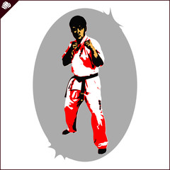 Karate fighter