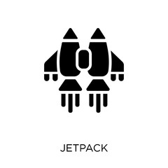 Jetpack icon. Jetpack symbol design from Future technology collection. Simple element vector illustration. Can be used in web and mobile.