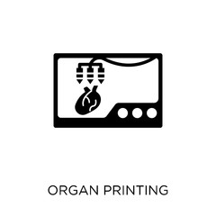 Organ printing icon. Organ printing symbol design from Artificial Intellegence collection. Simple element vector illustration. Can be used in web and mobile.