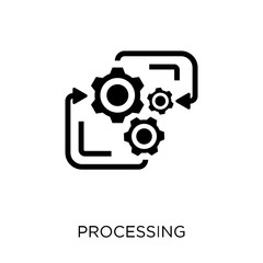 Processing icon. Processing symbol design from Artificial Intellegence collection. Simple element vector illustration. Can be used in web and mobile.