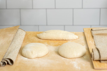 Yeast dough for making bread