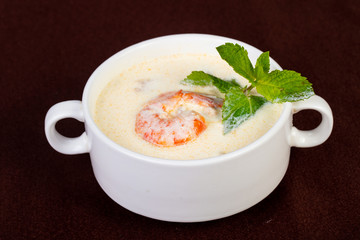 Prawn cream soup