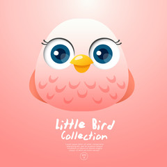 Cute Baby Bird : Vector Illustration