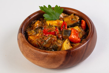 Baked vegetables with herbs