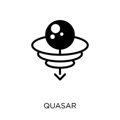 Quasar icon. Quasar symbol design from Astronomy collection. Simple element vector illustration. Can be used in web and mobile.