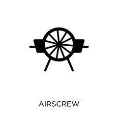 Obraz premium Airscrew icon. Airscrew symbol design from Astronomy collection. Simple element vector illustration. Can be used in web and mobile.