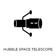 Hubble space telescope icon. Hubble space telescope symbol design from Astronomy collection. Simple element vector illustration. Can be used in web and mobile.