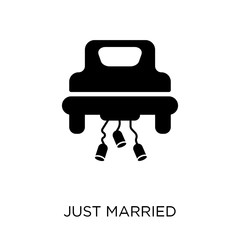 Just married icon. Just married symbol design from Wedding and love collection.