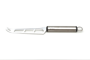 Single cheese knife on a white background