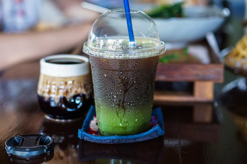 Iced Matcha with Americano
