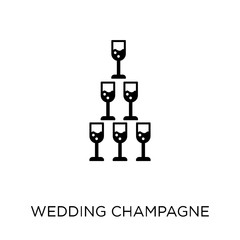 wedding Champagne icon. wedding Champagne symbol design from Wedding and love collection.