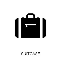 Suitcase icon. Suitcase symbol design from Business collection.
