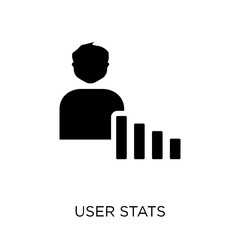 User Stats icon. User Stats symbol design from Analytics collection.