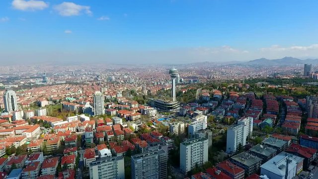 Aerial Shot Ankara The Capital Of Turkey