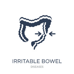 Irritable bowel syndrome icon. Trendy flat vector Irritable bowel syndrome icon on white background from Diseases collection