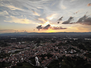ciudad, atardecer, cielo, noche, panorama, paisaje, impresiones, paisaje urbano, nube,...
