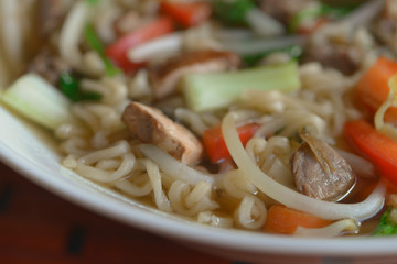 Vibrant asian soup
