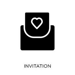 Invitation icon. Invitation symbol design from Christmas collection.