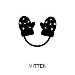 Mitten icon. Mitten symbol design from Christmas collection.