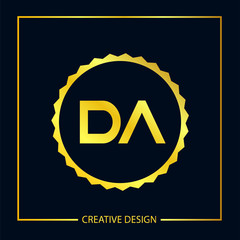 Fototapeta premium Initial Letter DA Logo Template Design