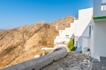 Mountain view from Chora in the morning light. Serifos, Greece © vivoo