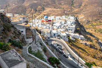 Serifos island with lovely hills and beautiful whitewashed houses. Cyclades, Greece © vivoo