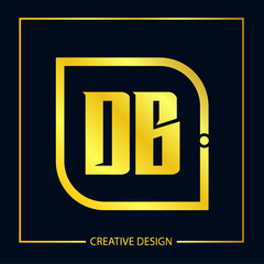 Initial Letter DB Logo Template Design
