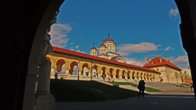 Orthodox Cathedral in Fortress Of Alba Iulia, Transylvania, Romania - cca. 2017