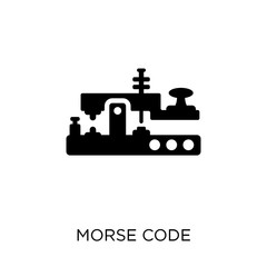 Morse code icon. Morse code symbol design from Communication collection.
