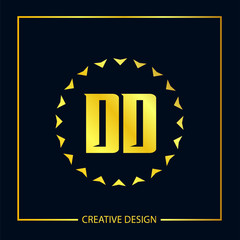 Initial Letter DD Logo Template Design