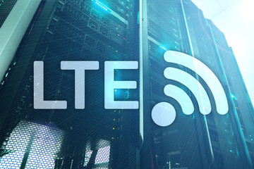 LTE, 5g wireless internet technology concept.