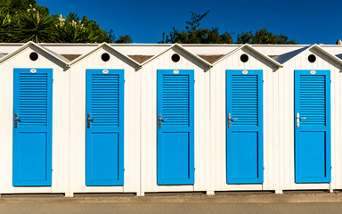 Umkleidekabinen am Strand