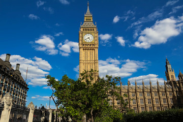 Fototapeta The Big Ben clock tower in London, UK. obraz