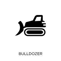 Bulldozer icon. Bulldozer symbol design from Construction collection.