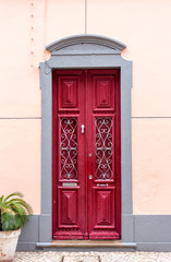 Fototapeta na wymiar Colorful Portuguese Doors 