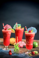 Raspberry Slush Party Punch, Beach Drink