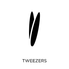 Tweezers icon. Tweezers symbol design from Dentist collection.