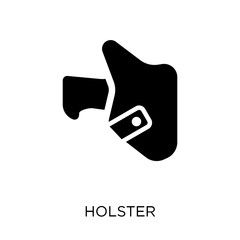 Holster icon. Holster symbol design from Desert collection.