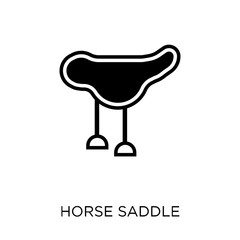 Horse saddle icon. Horse saddle symbol design from Desert collection.