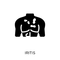 Iritis icon. Iritis symbol design from Diseases collection.