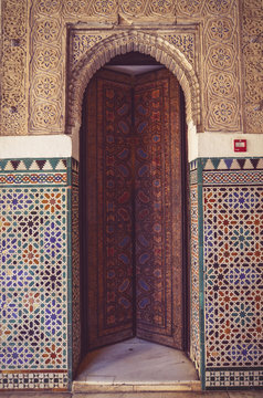The doors in The Alcazar of Seville