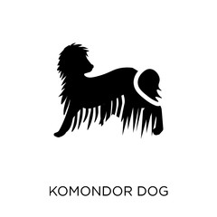 Komondor dog icon. Komondor dog symbol design from Dogs collection.
